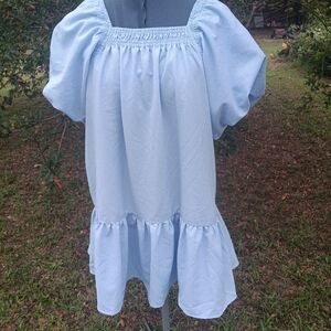 entro Periwinkle Dress with Balloon Sleeves S